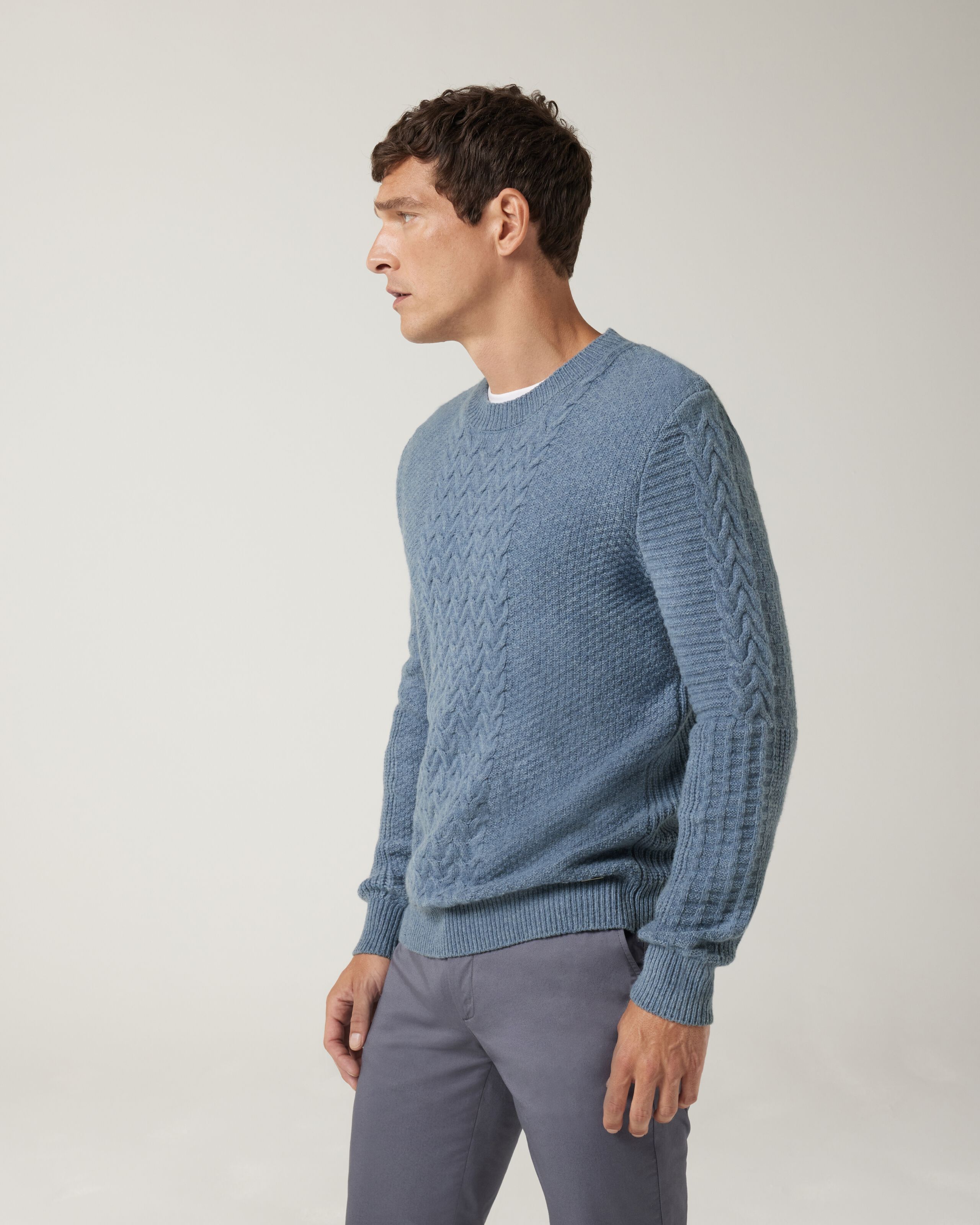 Cable design for sweater top